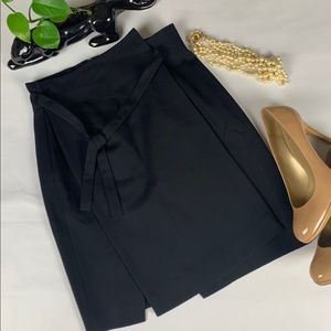 Vintage Sara Sturgeon Blk Wool Decon Knot Pencil